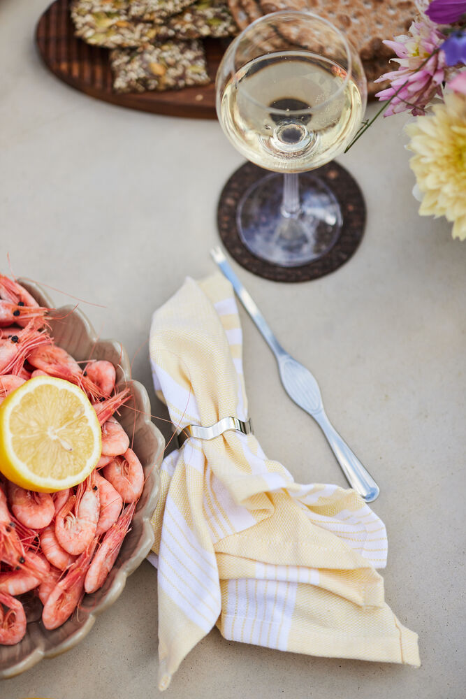 Anna serviettring 4-pk. sølv