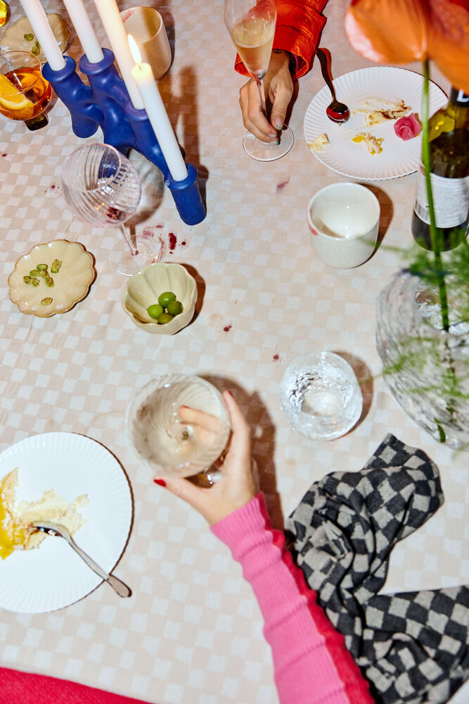 Bomullsserviett Checki 2-pk