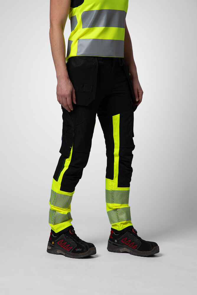 6543 Håndverksbukse Stretch Dame EN ISO 20471 Klasse 1