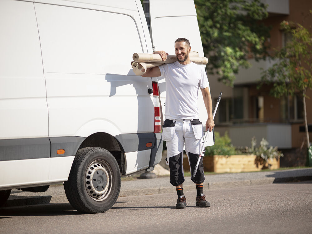 3/4 Trouser White Line