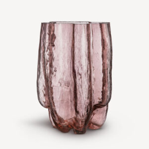 Crackle vase, rosa 370 mm