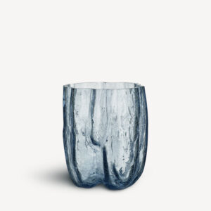 Crackle vase, sirkulert glass 270 mm