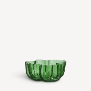 Crackle skål, grønn 105 mm