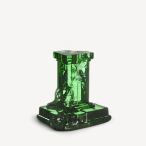 Rocky Baroque candlestick emerald green 150mm
